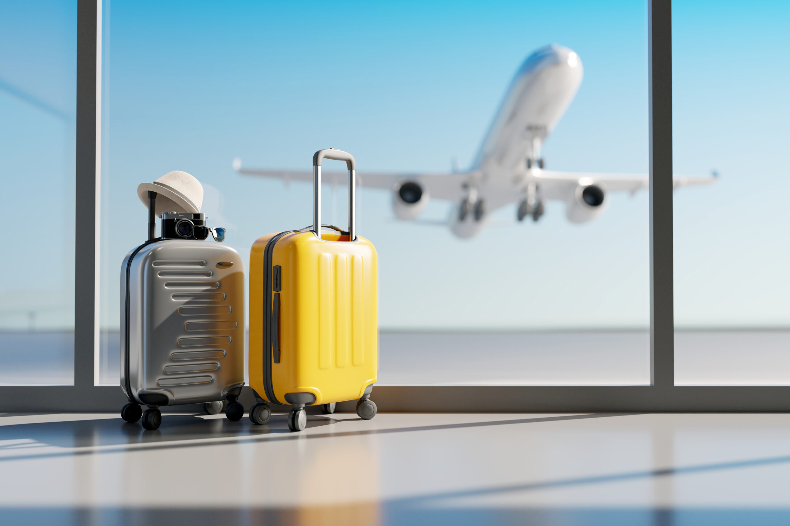 grey-yellow-suitcase-airport